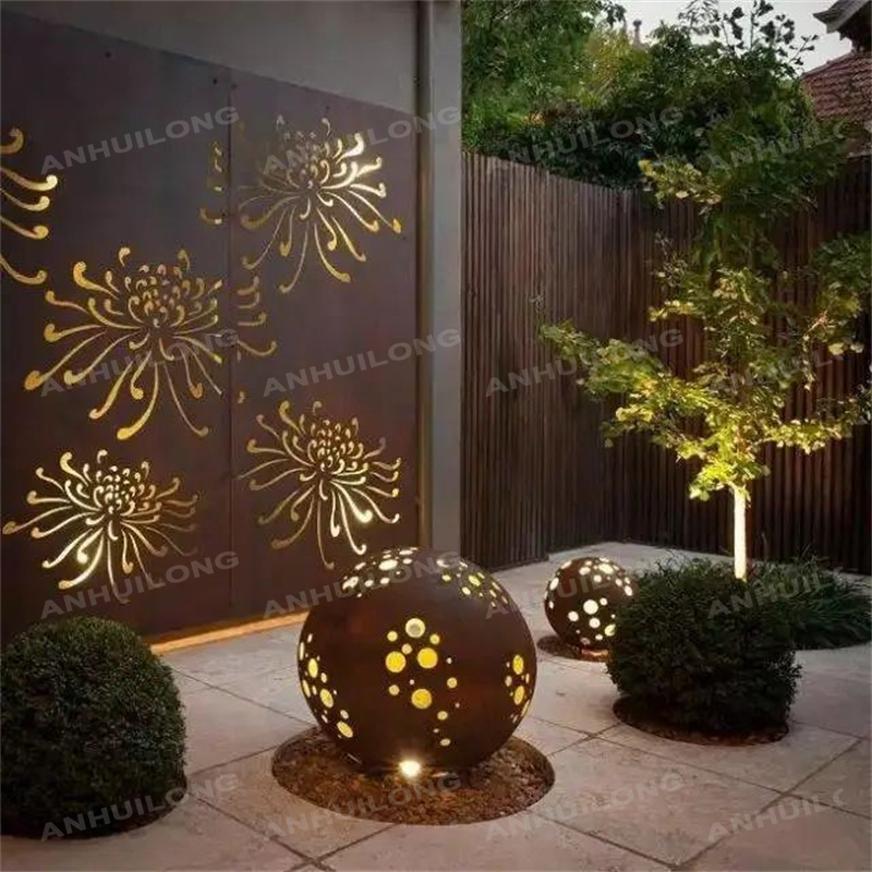 <h3>Corten Steel Light Boxes: Rustic Elegance Illuminated </h3>
